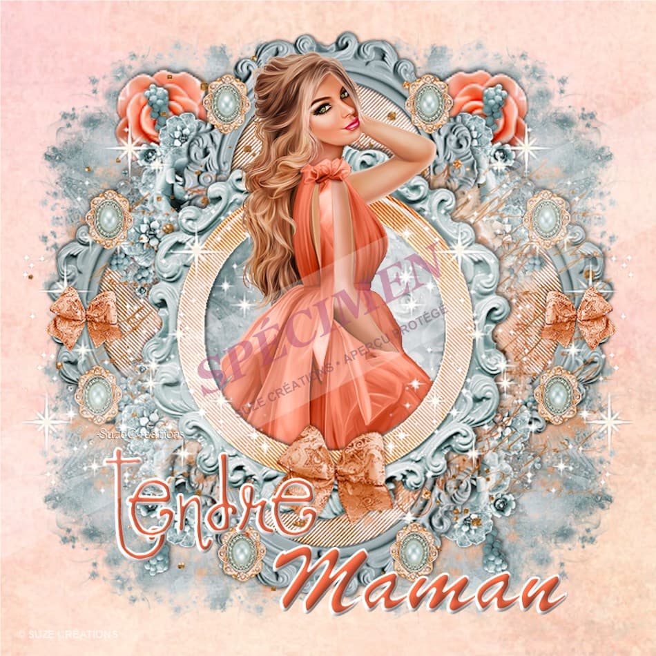 Tendre maman — Médaillon